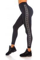 Sexy cool naadloze thermo leggings zilver